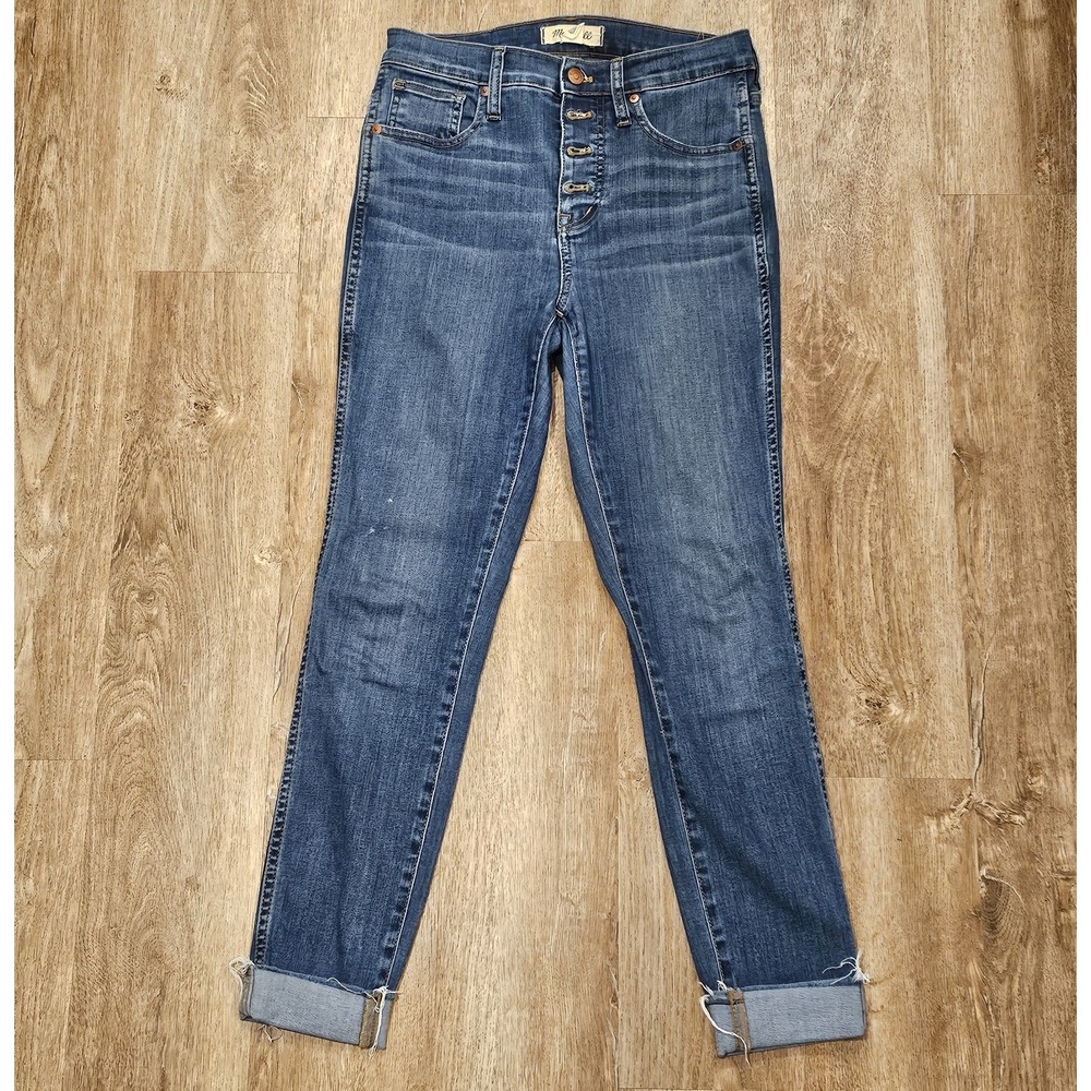 Madewell 10" High Rise Skinny Jeans Womens Size‎ 26 Blue Denim Classic Stretch